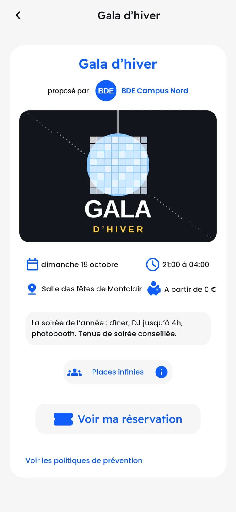 Fiche de l’événement Gala d’hiver